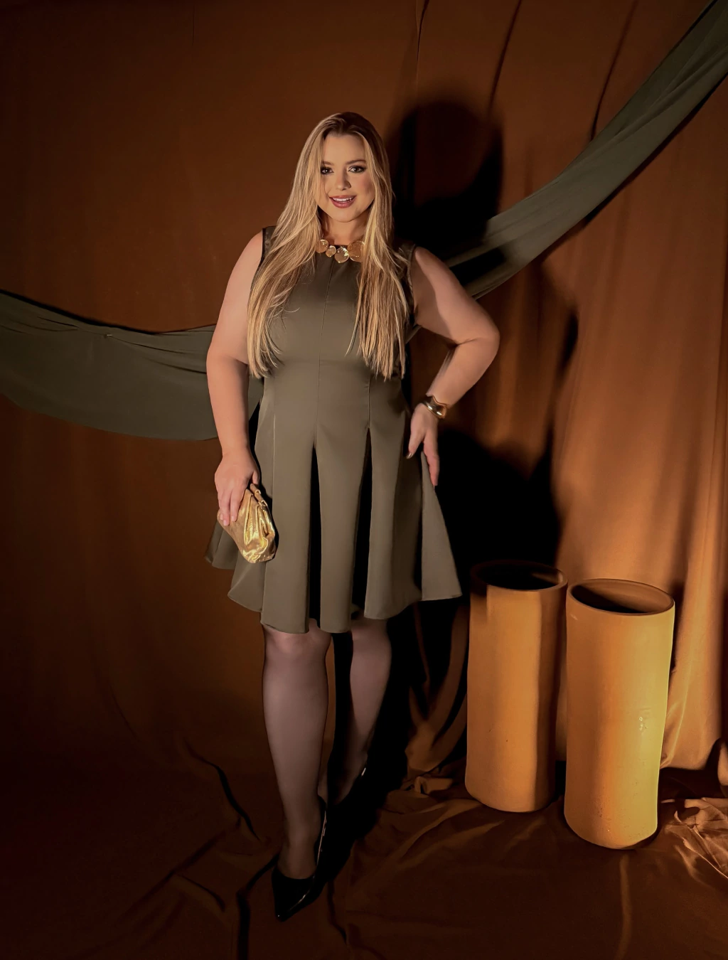 Vestido Alfaiataria Evasê